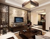新中式客餐厅 max2012 带贴图+效果图