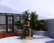 室外露台花园阳台-max2012-带贴图