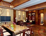 中式茶室-会客厅 带贴图材质及灯光 max2012