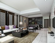 中式客厅-11版本-贴图灯光材质齐全+效果图