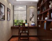 中式书房模型-3d2009、灯光、材质