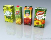 利乐砖饮料模型