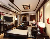 中式客餐厅-max2012  贴图灯光贴图全