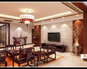 中式风格客厅模型-带贴图