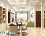 现代客餐厅-3DMAX2013-材质灯光贴图都有