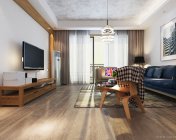 loft风格客餐厅 MAX2012 贴图灯光材质齐全