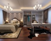 简欧卧室-max2012-带贴图+效果图