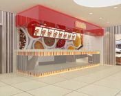 餐饮档口展厅-三个品牌连在一起-max2012-带贴图+效果图