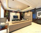 中式大客厅-带贴图灯光材质-max2011