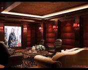 家庭影院-娱乐室模型-带贴图