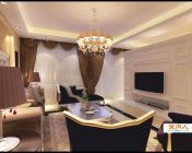 贵气欧式客厅家装模型-版本2011，含贴图材质灯光