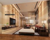 现代简中家具客厅-max2011+灯光贴图