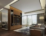 台式公寓(客餐厅厨房卧室一体) max2012 带贴图+效果图