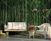 休闲绿植背景墙 max2010 带贴图