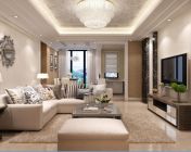 现代客厅+餐厅+厨房-max2011-贴图灯光材质全+效果图