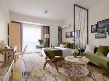 惠州中梁地产单身公寓样板房设计-伊派设计