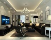 现代简约客厅+餐厅-max2012-带贴图+效果图