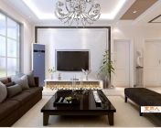 现代客厅模型-max2010-贴图灯光材质齐全