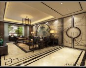古风雅韵中式客厅餐厅+品茶台 max2014 贴图材质灯光全+效果图