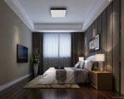 现代卧室模型 max2012 带贴图