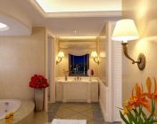 别墅E主浴-卫生间3D模型-带贴图