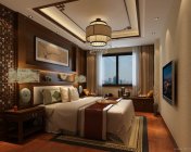 中式卧室 max2012 贴图灯光材质齐全 +效果图