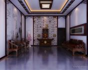 中式神龛厅模型+中式餐厅模型-3Dmax2009+贴图