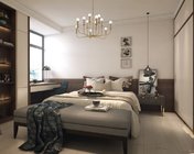 后现代轻奢卧室 max2012 带贴图+效果图