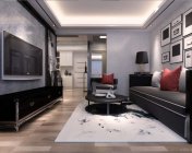 后现代风格客餐厅 max2012 带贴图+效果图