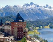 舒适的和宏伟的5星级瑞士格劳宾登圣莫里茨酒店