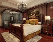 美式古典卧室-max2011-含贴图材质灯光+效果图