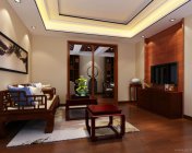 中式别墅娱乐室(茶室、麻将、会客)max2011 有贴图材质灯光