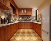 木色田园厨房模型-max2009-有贴图材质