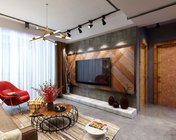 工业风Loft客餐厅+厨房 max2012 带贴图+效果图