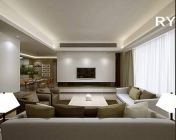 《静》现代简约家装模型-max2009-有贴图材质灯光