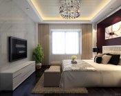现代卧室-max2009-带贴图+效果图