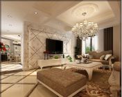 欧式豪华型客厅模型-max2009-贴图灯光材质齐全