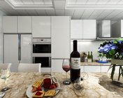 开放式厨房+餐桌 max2014版 带贴图+效果图