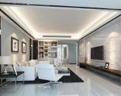 中信金城一套现代客厅【3DMax2009+灯光贴图】