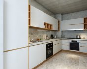 现代厨房 max2012 带贴图+效果图