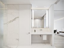 白色洁净极简住宅空间