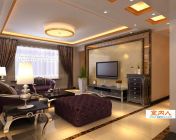 简欧客厅模型-有灯光参数-无贴图-max2009
