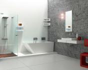 现代浴室模型-max2011版 有贴图材质灯光