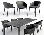 现代餐桌椅模型 max2012 有贴图材质