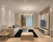 现代简约客厅-max2012-带贴图+效果图