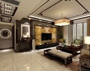 新中式客餐厅 max2012 带贴图+效果图