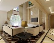 欧式风格别墅客厅模型-max2010-带贴图+效果图