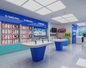 手机专卖店模型+CAD施工图+预算表+效果图