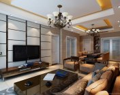 现代简约客餐厅 max2012 带贴图+效果图