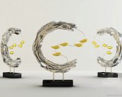 现代抽象工艺装饰品（陈设抽象小鱼）max2010 带贴图